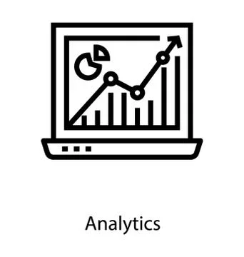 Online Graphical Analytics Stock Illustration