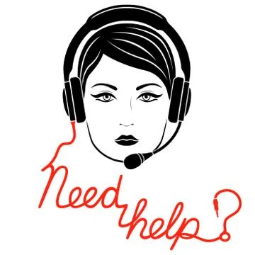 Online help center concept Stock Illustration