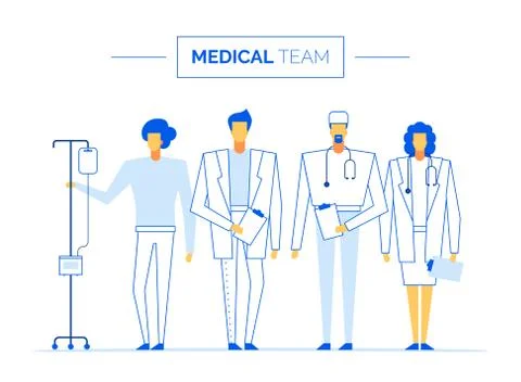 Online help consultation web service doctor characters set,modern flat design Stock Illustration