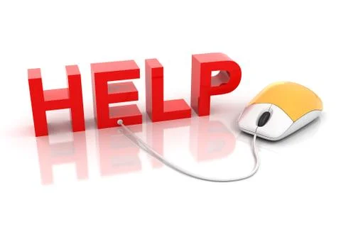 Online help Ilustración de archivo