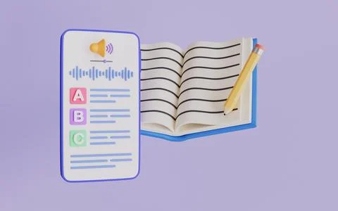 Online homework assignment task designed for digital learning Stock Illustration