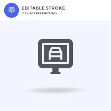 Online icon vector, filled flat sign, solid pictogram isolated on white, logo Illustrazione stock