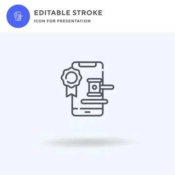 Online icon vector, filled flat sign, solid pictogram isolated on white, logo Stock Illustration