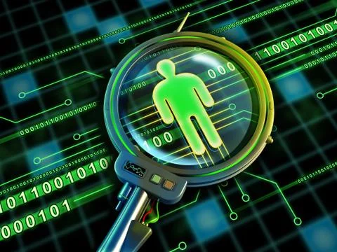 Online identity Stock Illustration