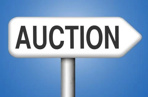Online internet auction Stock Illustration