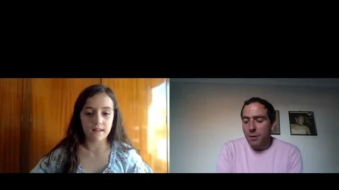 Online interview with Alejandra Howard for Fatima, Press Junket, 2020 Video stock 139329337