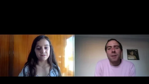 Online interview with Alejandra Howard for Fatima, Press Junket, 2020 Video stock 139329384