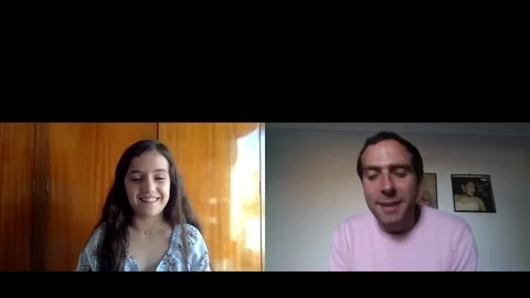 Online interview with Alejandra Howard for Fatima, Press Junket, 2020 Video stock 139329410