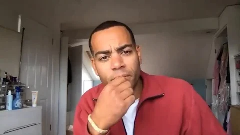 Online interview with Ben Bailey Smith at Press Junket for movie Des - 2020 스톡 동영상 140204962