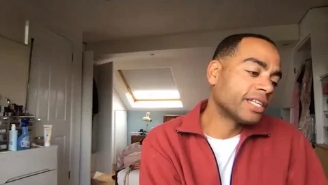 Online interview with Ben Bailey Smith at Press Junket for movie Des - 2020 Stock Footage 140205000