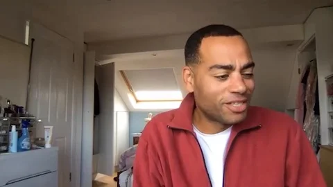 Online interview with Ben Bailey Smith at Press Junket for movie Des - 2020 Video stock 140205272