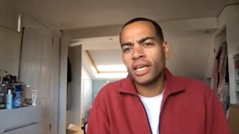 Online interview with Ben Bailey Smith at Press Junket for movie Des - 2020 Video stock 140205375