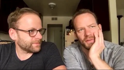 Online interview with Brett Pierce and Drew T. Pierce for 'The Wretched', 2020 Video stock 138572574
