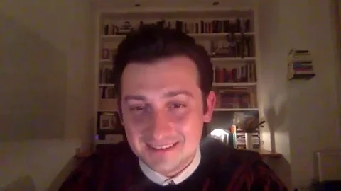 Online interview with Craig Roberts at press junket for Eternal Beauty - 2020 Stock Footage 144637731