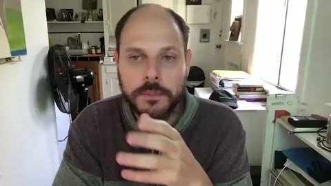 Online interview with Eugene Kotlyarenko for Spree, Press Junket, 2020 Video stock 138809088