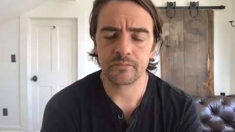 Online interview with Vincent Piazza for Centigrade, Press Junket, 2020 Video stock 139329193