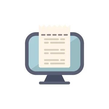 Online invoice processing system for digital payment and electronic bill on.. 스톡 일러스트