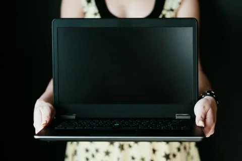 Online it education software development laptop Stock Photos
