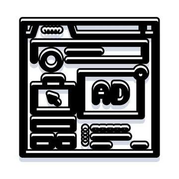 Online job search interface accessing employment opportunities Stock Illustration
