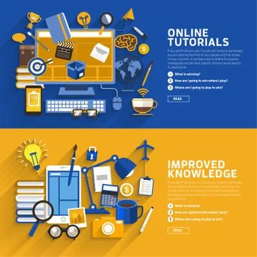Online knowledge Stock Illustration