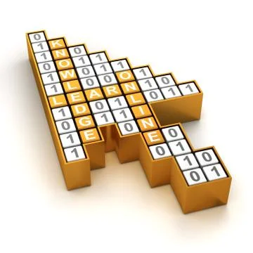 Online learning concept Illustrazione stock