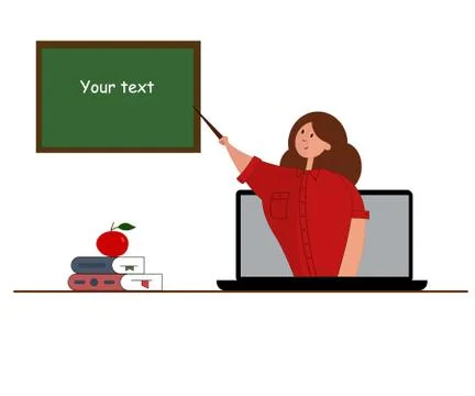 Online learning concept Stock Illustration