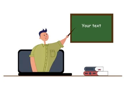 Online learning concept Stock Illustration