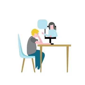 Online learning. distance learning concept. Vector illustration. Stock Illustration