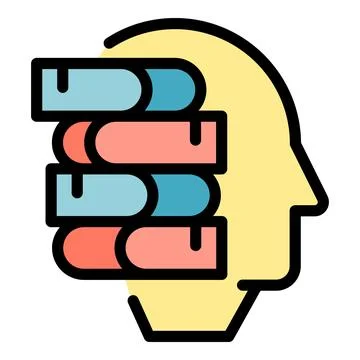 Online learning icon vector flat Illustrazione stock