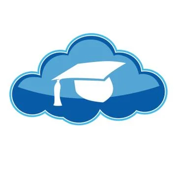 Online learning icon on white background. Vector illustration. Stock Illustration