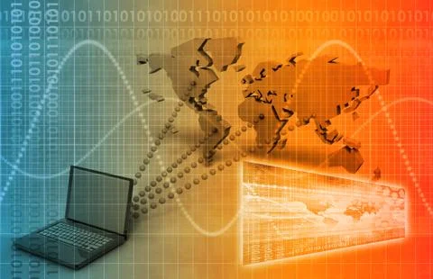 Online learning Stockillustratie