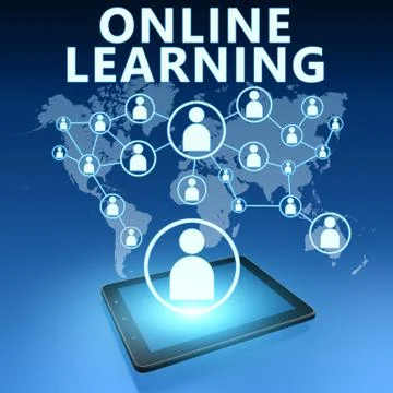 Online Learning Stock Illustration