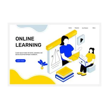 Online Learning Ilustración de archivo