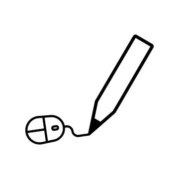 Online learning line icon. Design template vector Stock Illustration