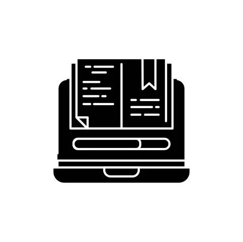Online learning olor line icon. Pictogram for web page, mobile app, promo. Stockillustratie