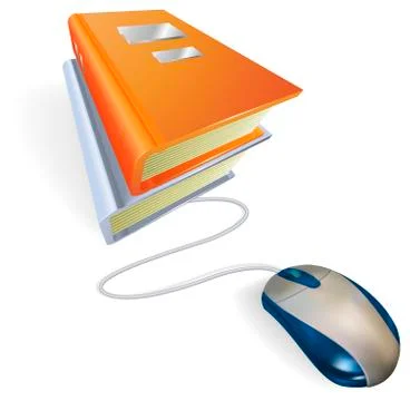 Online learning or data concept Stock Illustration