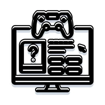 Online learning platform gamification concept icon illustrating education 스톡 일러스트