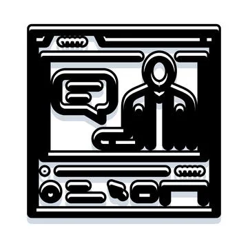 Online learning platform showing virtual meeting participants 스톡 일러스트