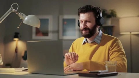 Online learning, remote education, video call, e-learning, remote presentation Vidéo 171306678