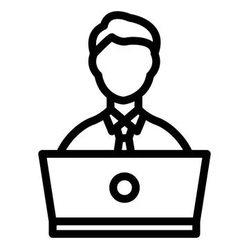 Online Learning Vector Icon Design Illustration Illustrazione stock