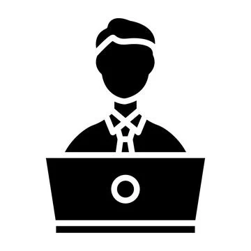 Online Learning Vector Icon Design Illustration Stock Illustration