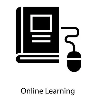 Online Learning Vector Illustrazione stock