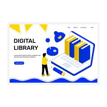 Online Library Иллюстрация