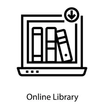 Online Library Vector Stock Illustration