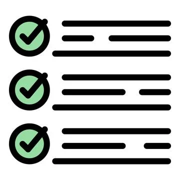 Online list icon vector flat Illustrazione stock