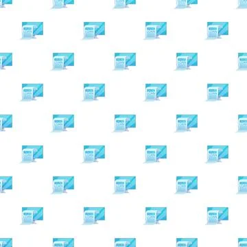 Online loan application process on computer screen pattern 스톡 일러스트