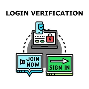 Online login verification process and secure access concept イラスト素材