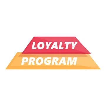 Online loyalty program icon cartoon vector. Card gift 스톡 일러스트