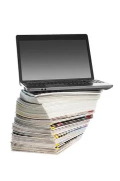 Online magazines Stock Photos