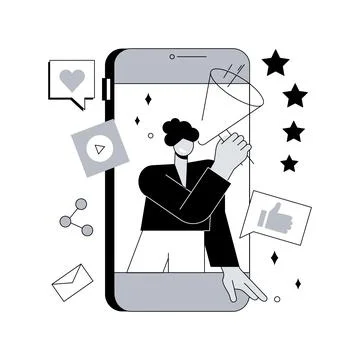 Online marketing abstract concept vector illustration. Stock Illustration